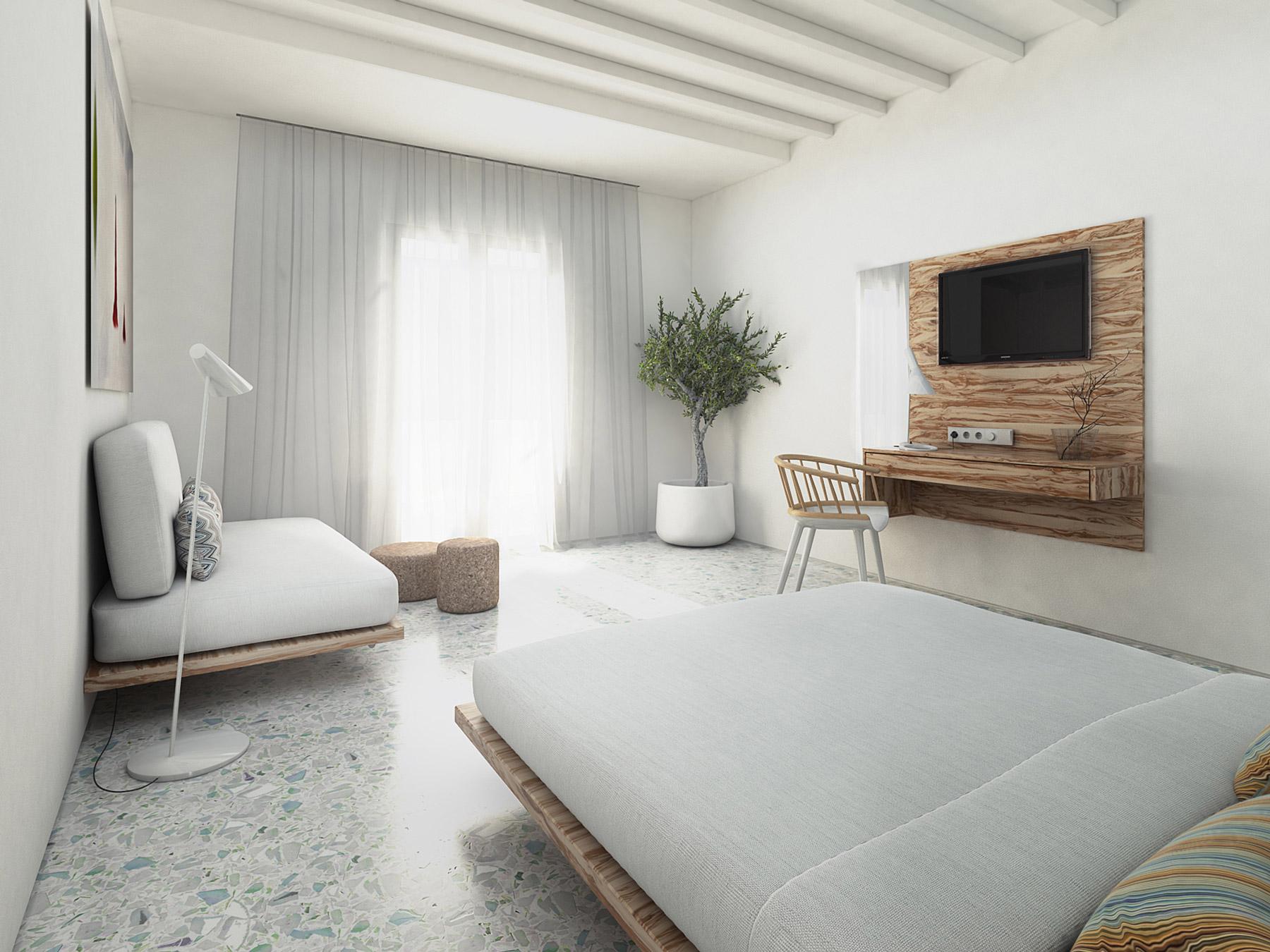 โรงแรมไมโคนอส พาเลส บีช Mykonos Town ภายนอก รูปภาพ