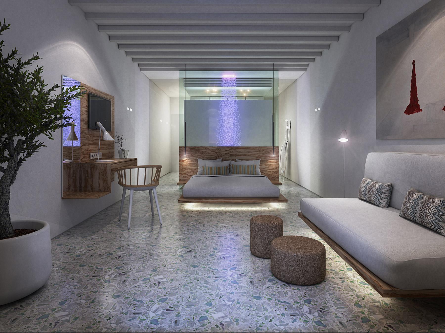 โรงแรมไมโคนอส พาเลส บีช Mykonos Town ภายนอก รูปภาพ