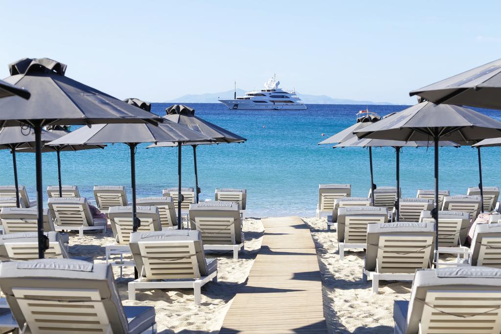 โรงแรมไมโคนอส พาเลส บีช Mykonos Town ภายนอก รูปภาพ