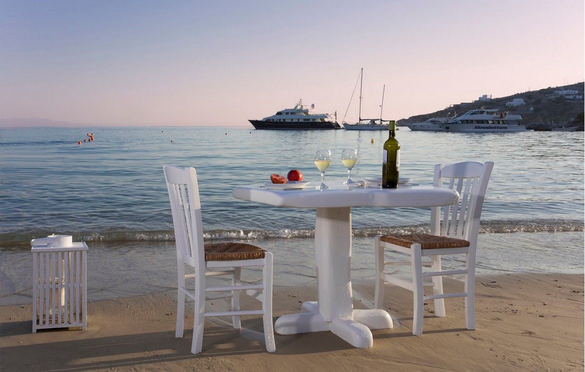 โรงแรมไมโคนอส พาเลส บีช Mykonos Town ภายนอก รูปภาพ