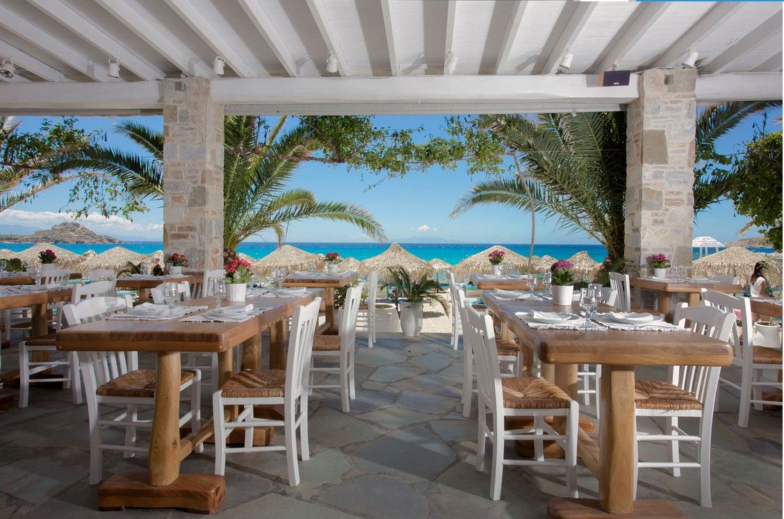 โรงแรมไมโคนอส พาเลส บีช Mykonos Town ภายนอก รูปภาพ