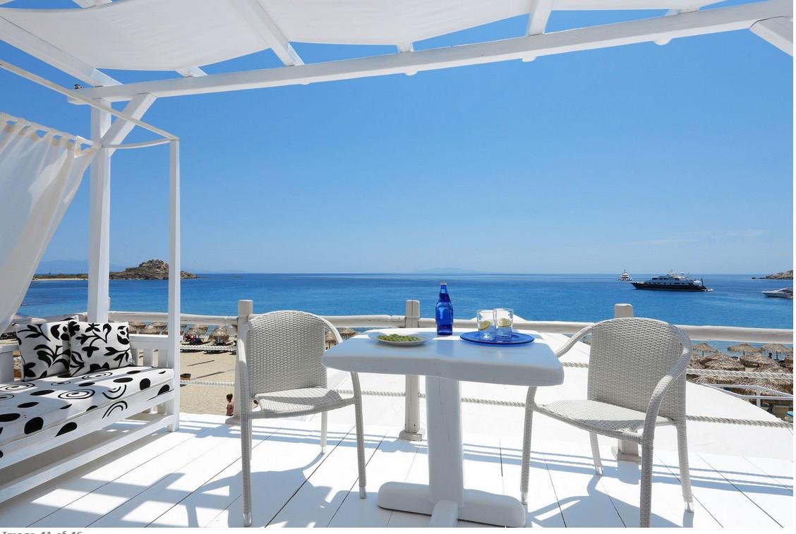 โรงแรมไมโคนอส พาเลส บีช Mykonos Town ภายนอก รูปภาพ