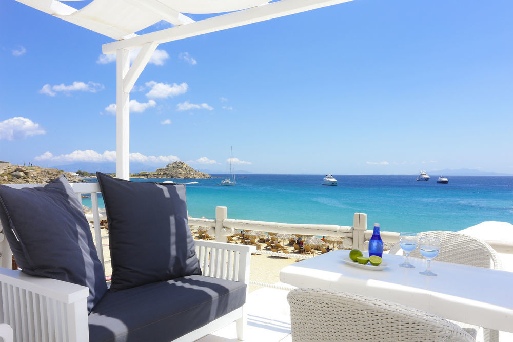 โรงแรมไมโคนอส พาเลส บีช Mykonos Town ภายนอก รูปภาพ